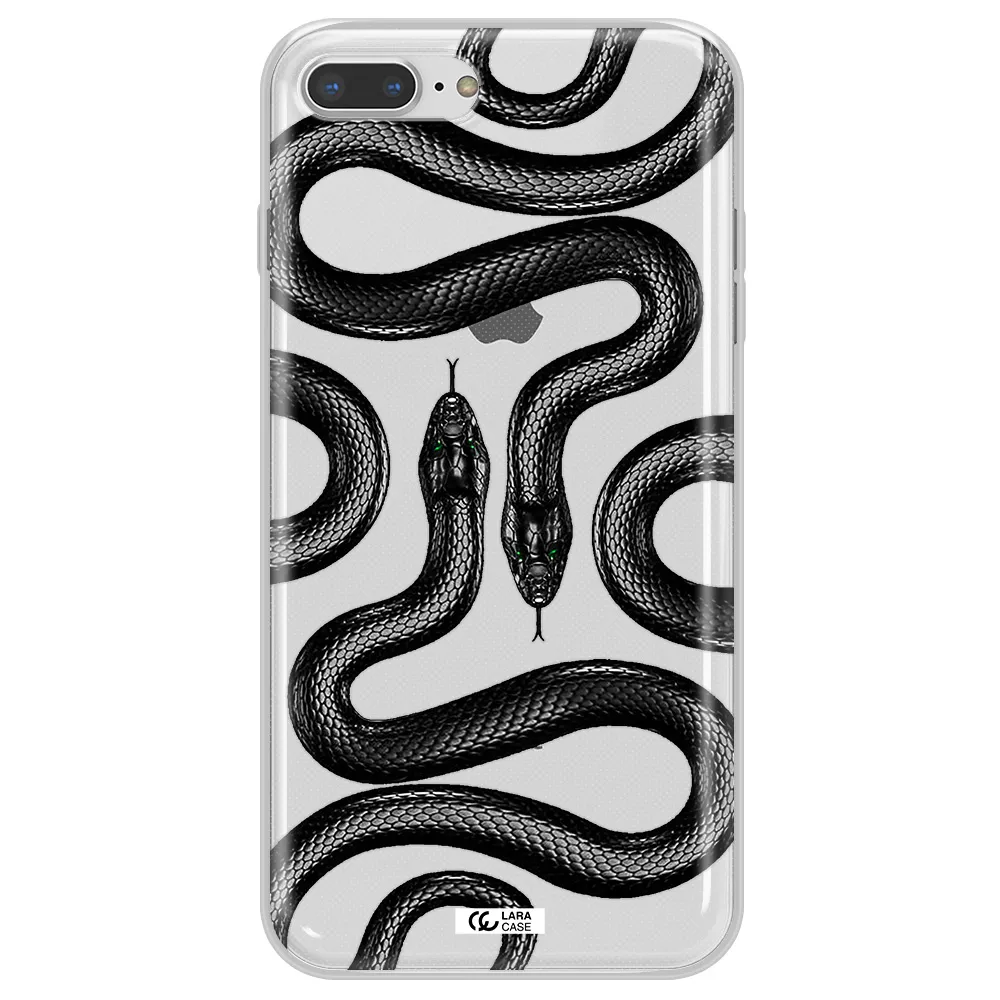 Black Snake Apple iPhone 8 plus Clear TPU Case