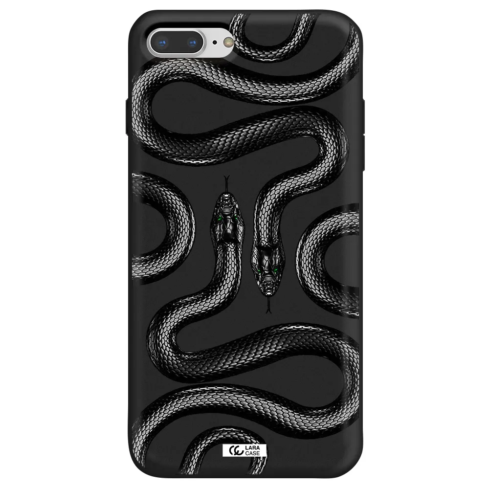 Black Snake Apple iPhone 8 plus Silicone black Case