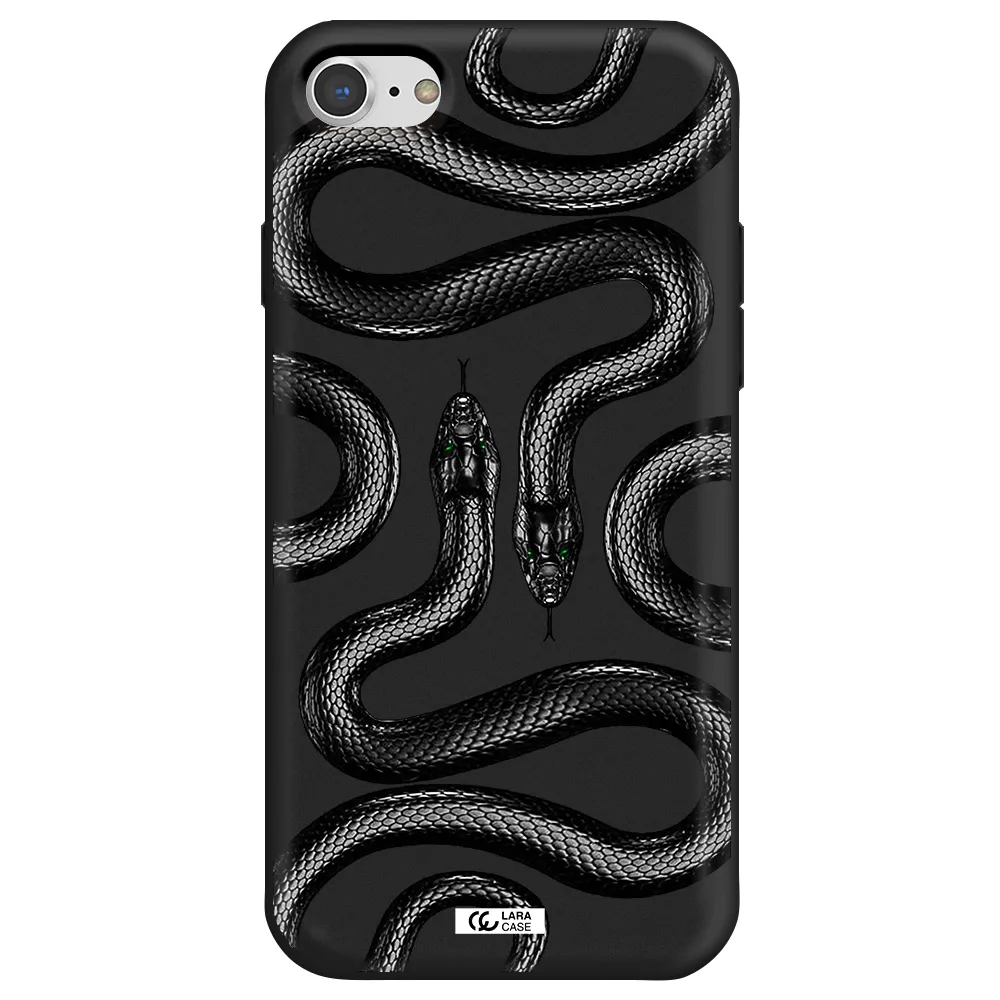 Black Snake Apple iPhone 8 Silicone black Case