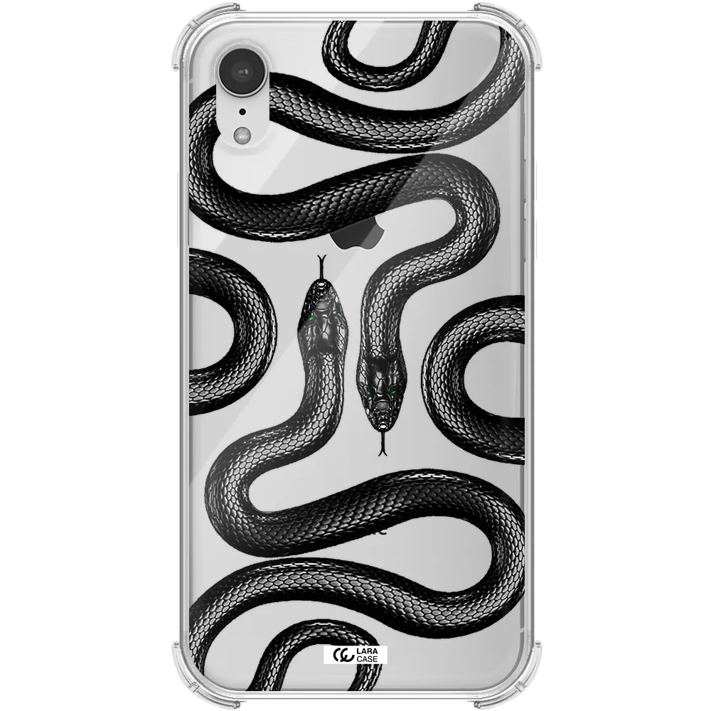Black Snake Apple iPhone XR Clear PC Case