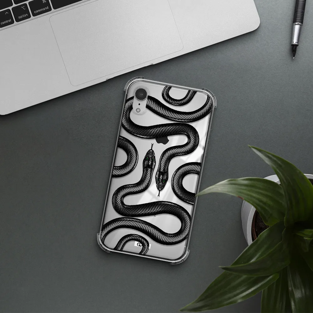 Black Snake Apple iPhone XR Clear PC Case
