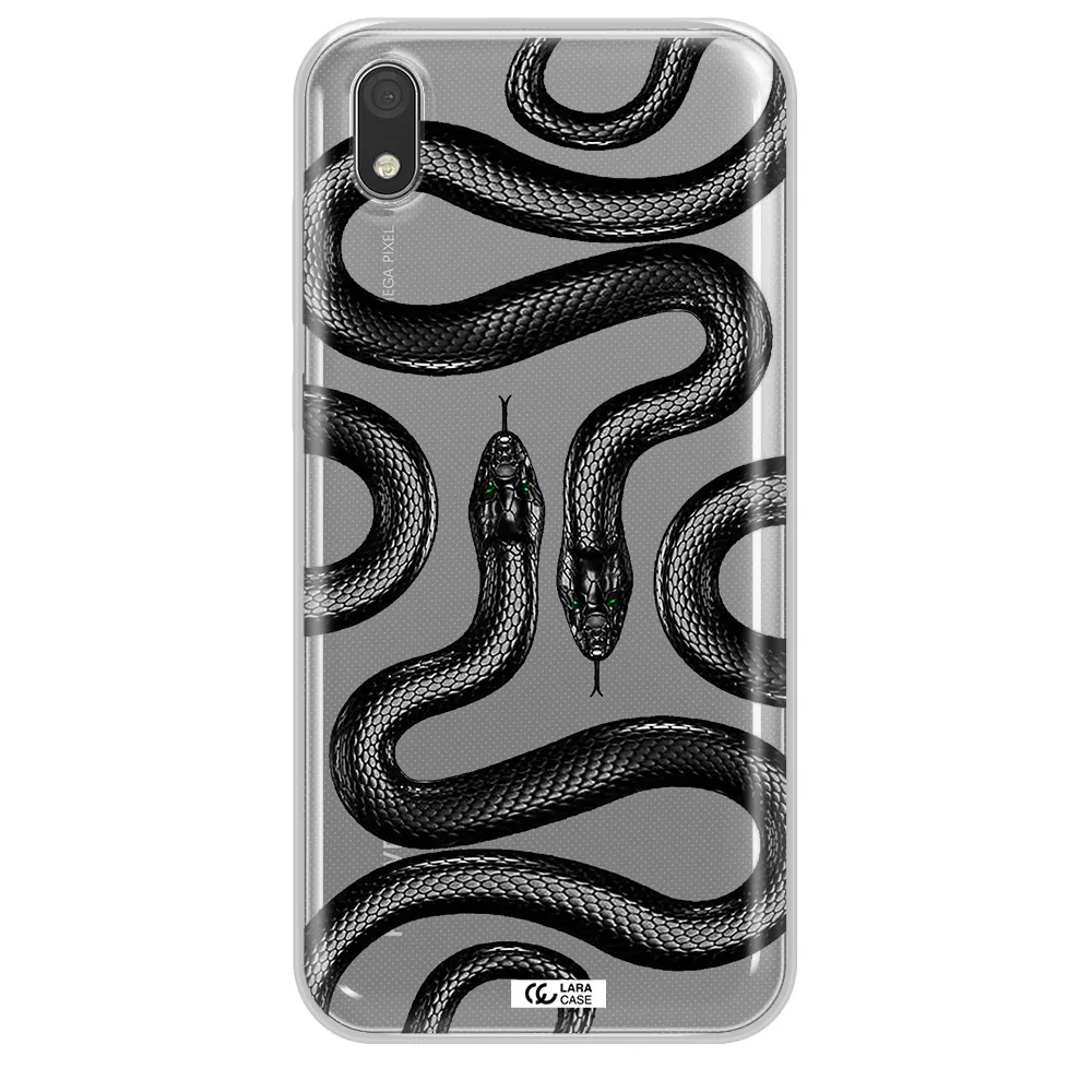 Black Snake Huawei Honor 8S Clear TPU Case