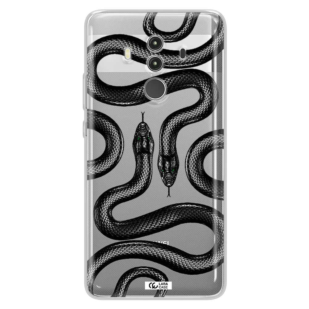 Black Snake Huawei Mate 10 Clear TPU Case