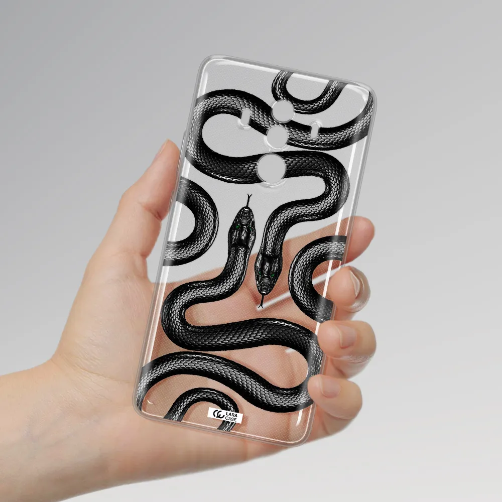 Black Snake Huawei Mate 10 Clear TPU Case