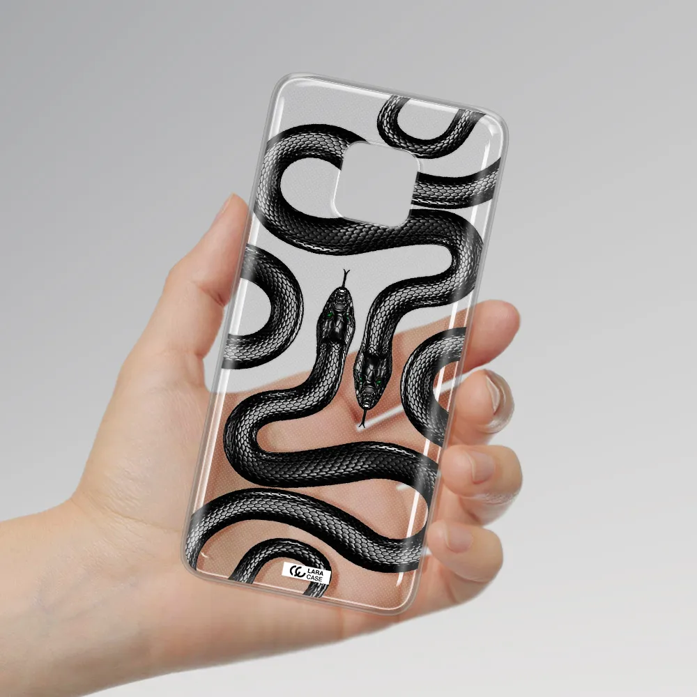 Black Snake Huawei Mate 20 Pro Clear TPU Case