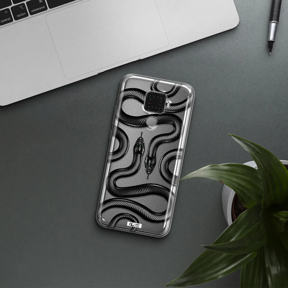 Black Snake Huawei Mate 30 Lite Clear TPU Case