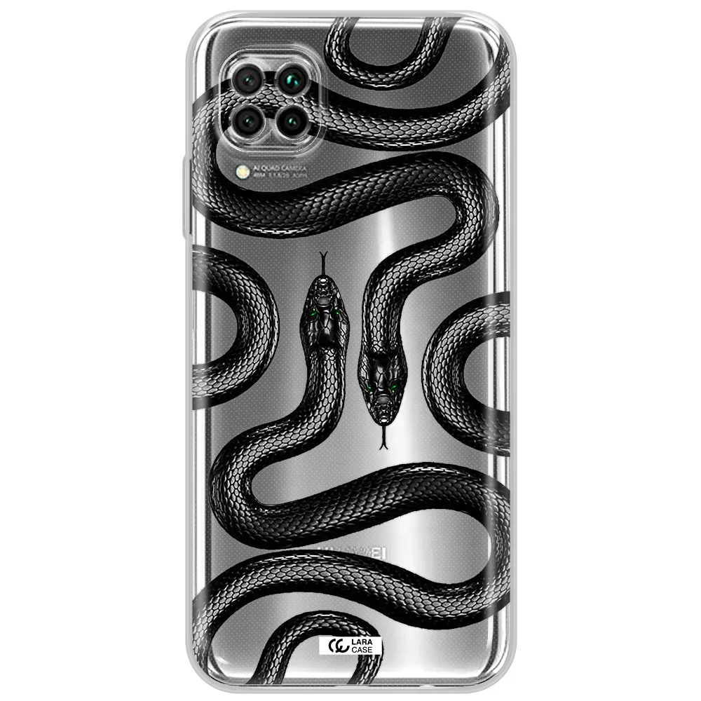 Black Snake Huawei Nova 7I Clear Tpu Case