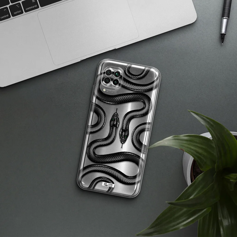Black Snake Huawei Nova 7I Clear Tpu Case