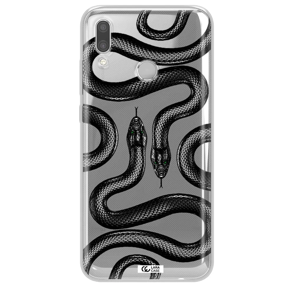 Black Snake Huawei P Smart 2019 Clear TPU Case