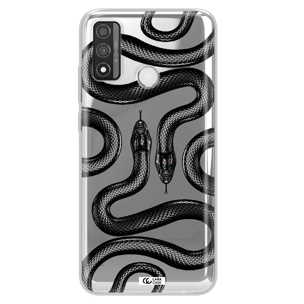 Black Snake Huawei P Smart 2020 Clear TPU Case
