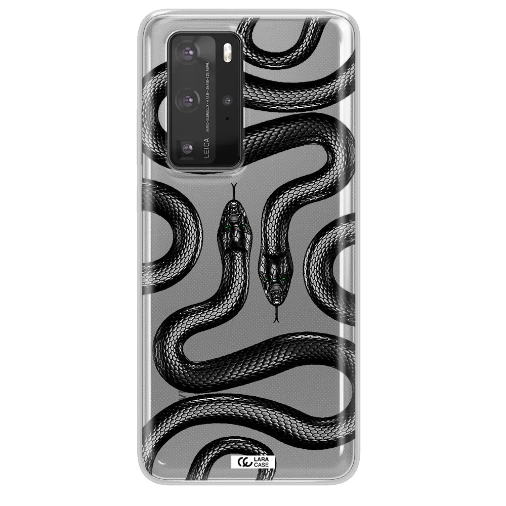 Black Snake Huawei P40 Pro Clear TPU Case