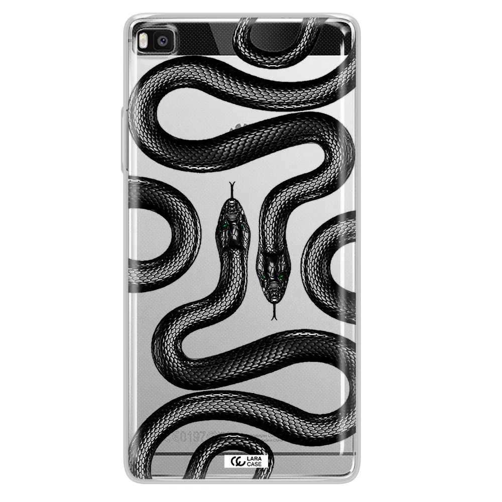 Black Snake Huawei P8 Clear TPU Case