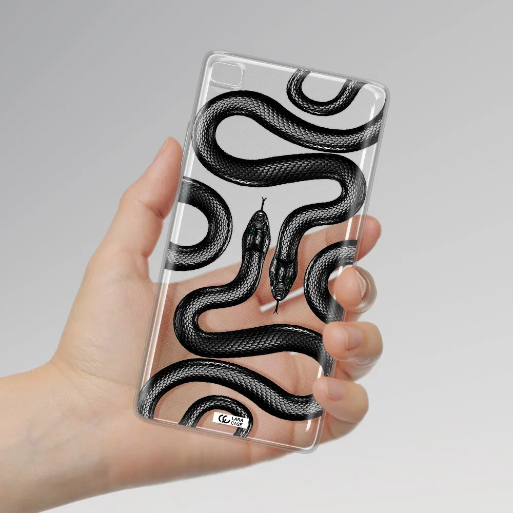 Black Snake Huawei P8 Clear TPU Case