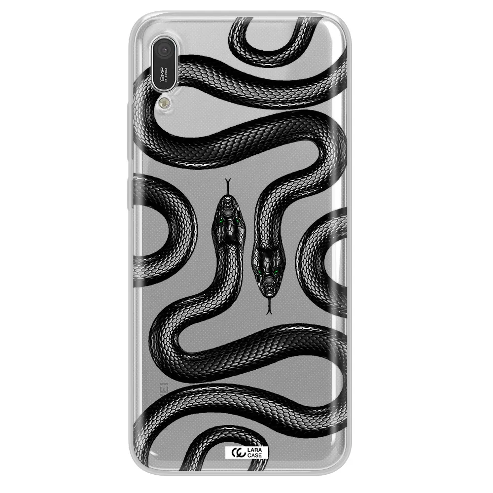 Black Snake Huawei Y6 Pro 2019 Clear TPU Case
