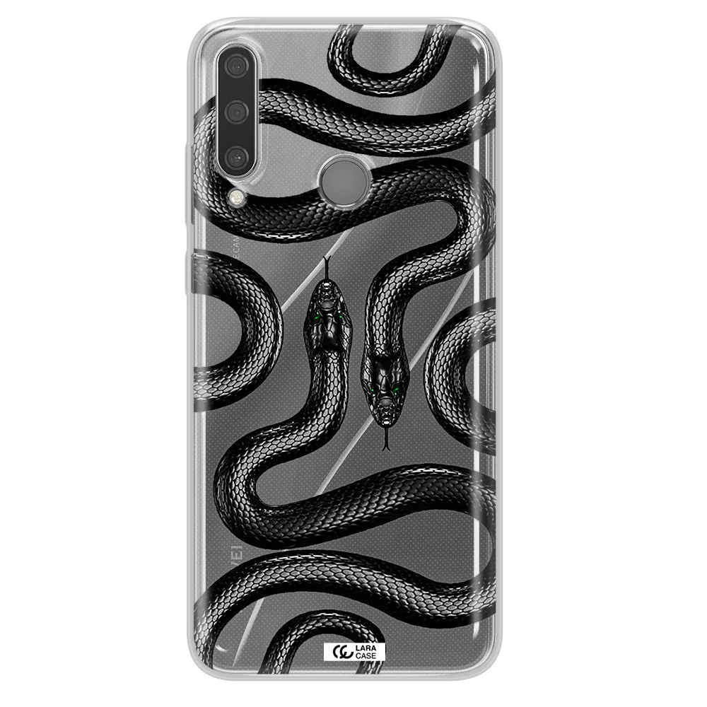 Black Snake Huawei Y6P Clear TPU Case