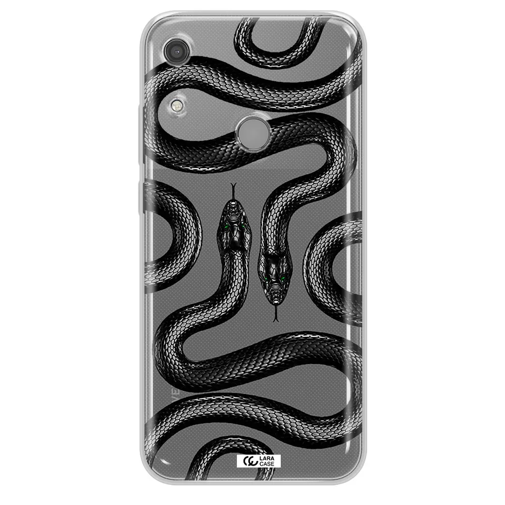 Black Snake Huawei Y6S Clear TPU Case