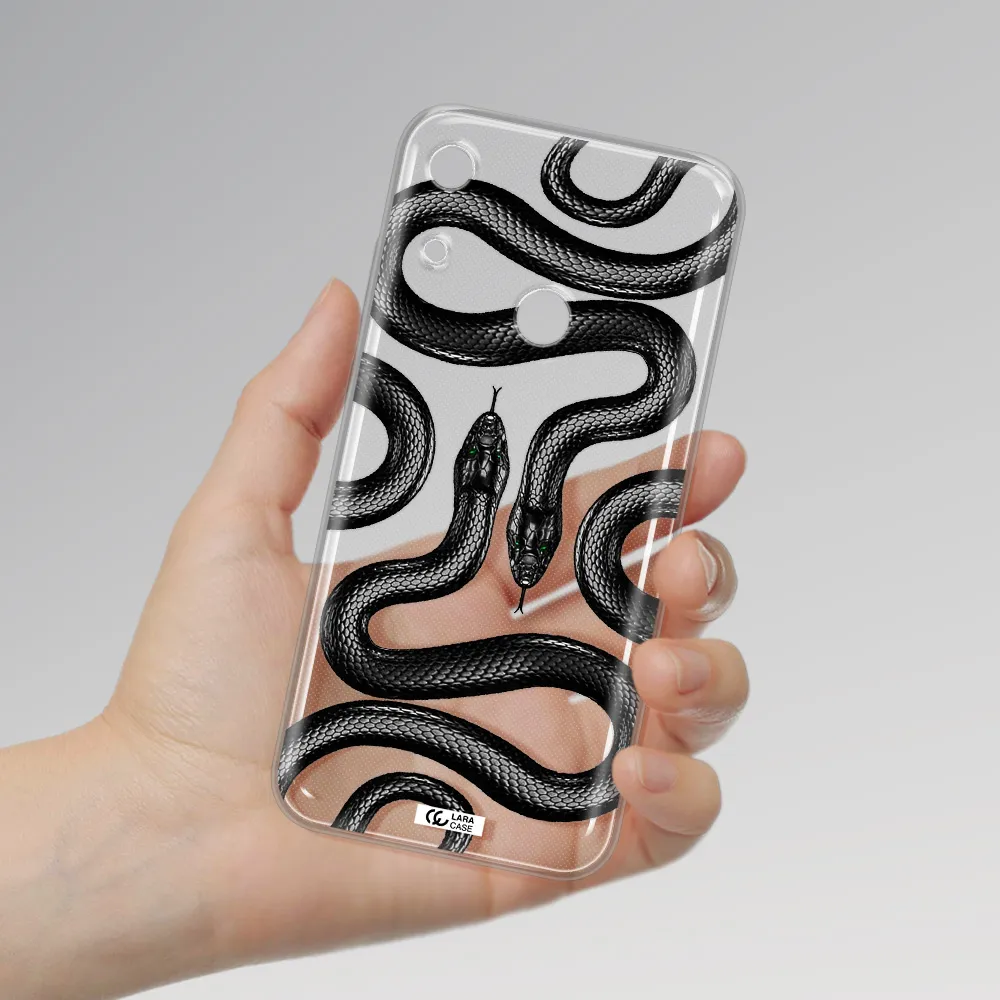 Black Snake Huawei Y6S Clear TPU Case
