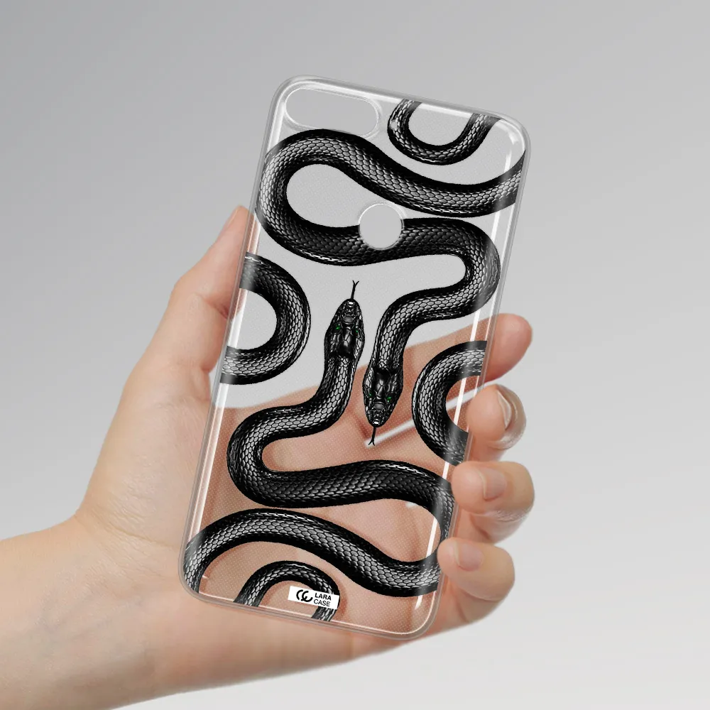 Black Snake Huawei Y7 Prime 2018 Clear TPU Case
