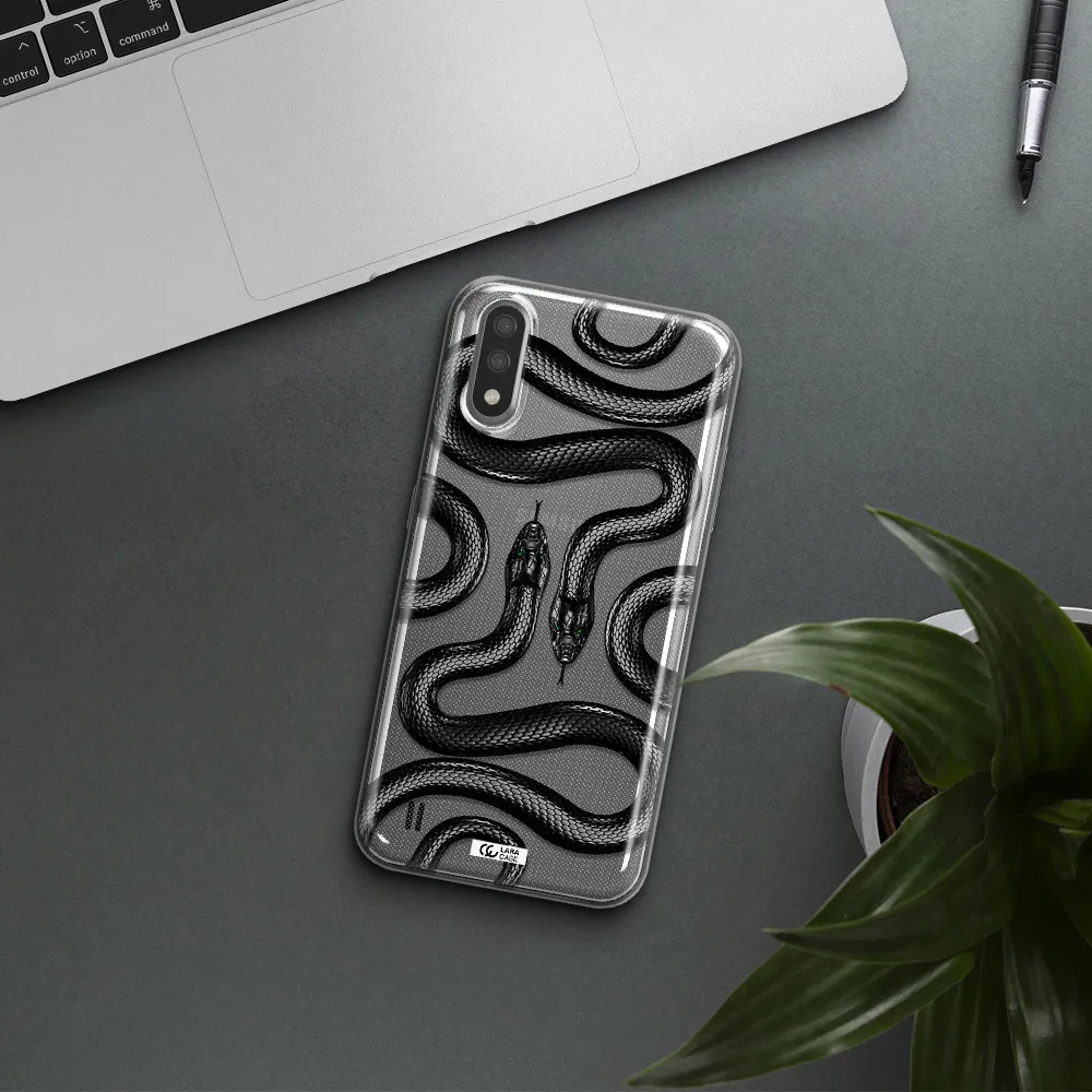 Black Snake Samsung A01 Clear TPU Case