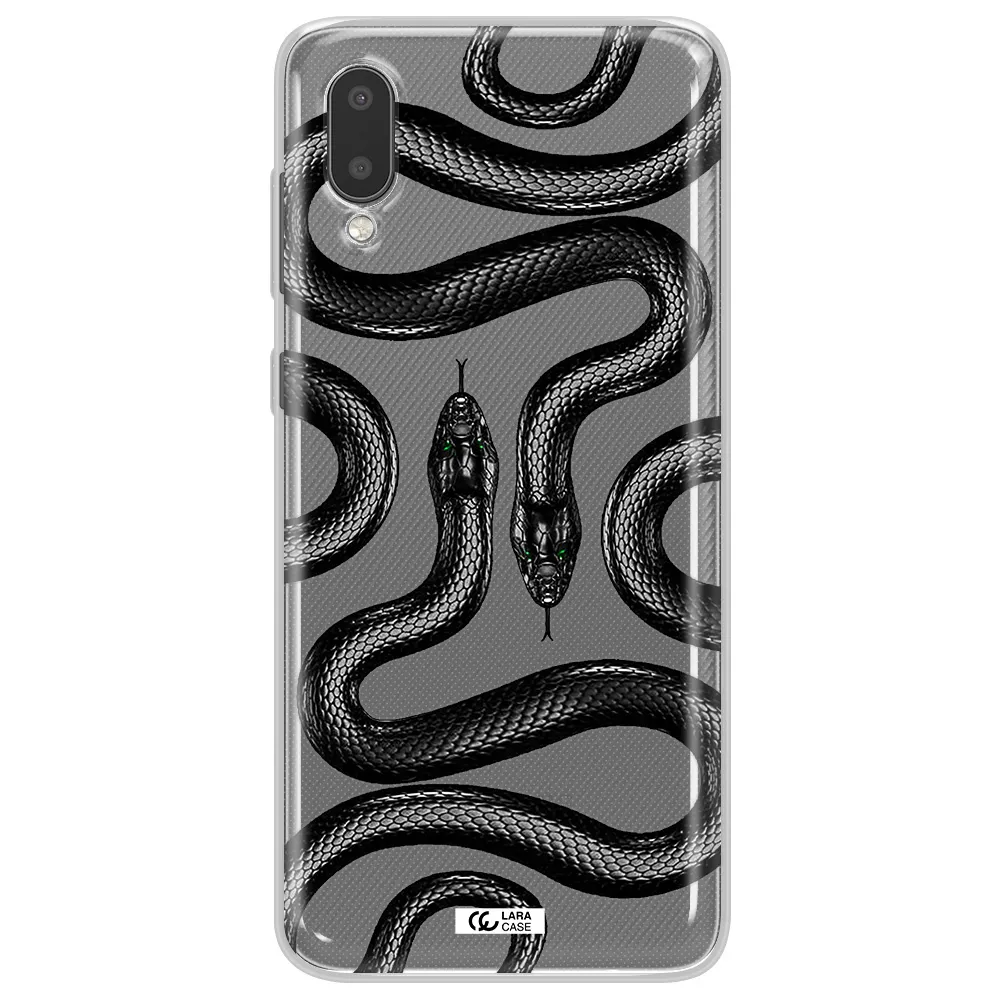 Black Snake Samsung A02 Clear TPU Case