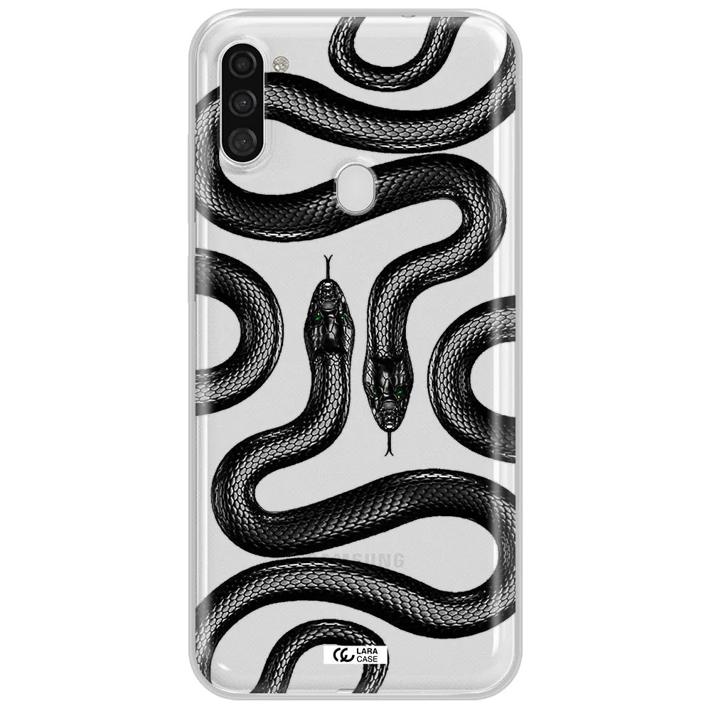 Black Snake Samsung A11 Clear TPU Case