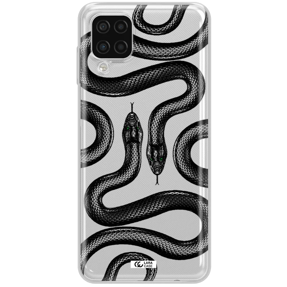Black Snake Samsung A12 4g Clear TPU Case