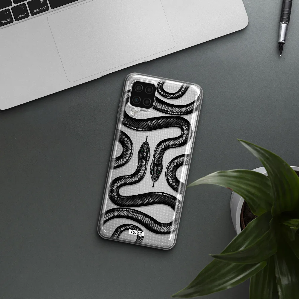 Black Snake Samsung A12 4g Clear TPU Case