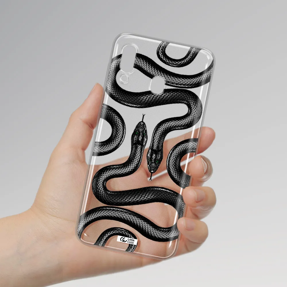 Black Snake Samsung A20 Clear TPU Case
