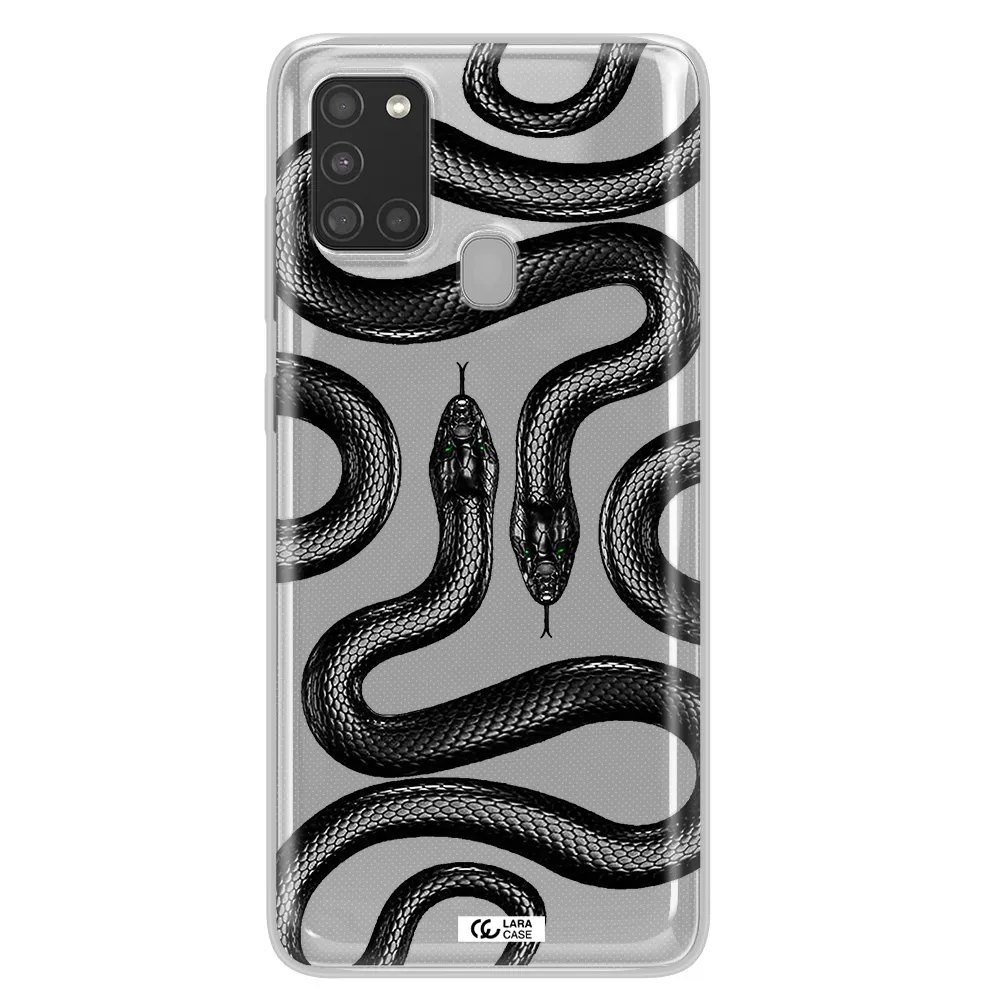 Black Snake Samsung A21S Clear TPU Case
