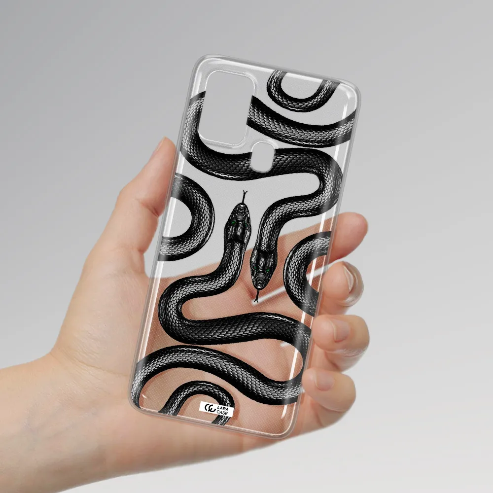 Black Snake Samsung A21S Clear TPU Case