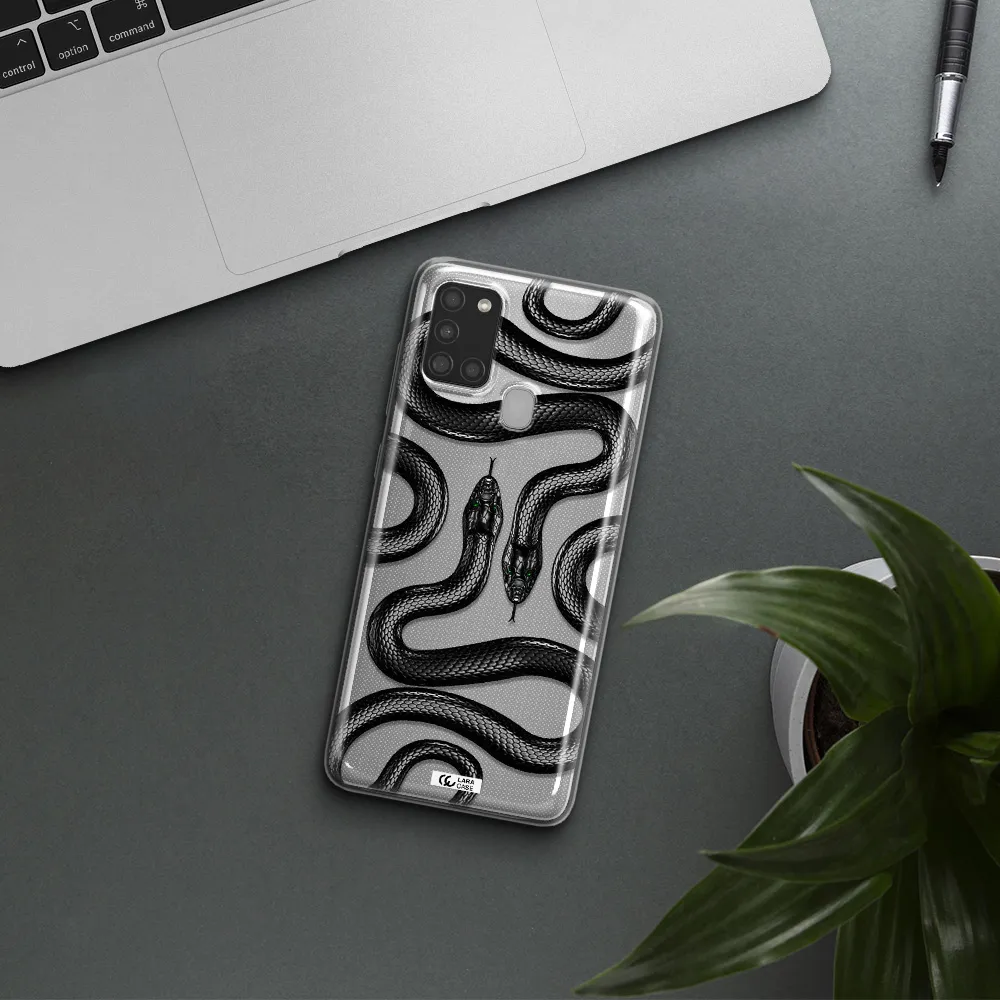 Black Snake Samsung A21S Clear TPU Case