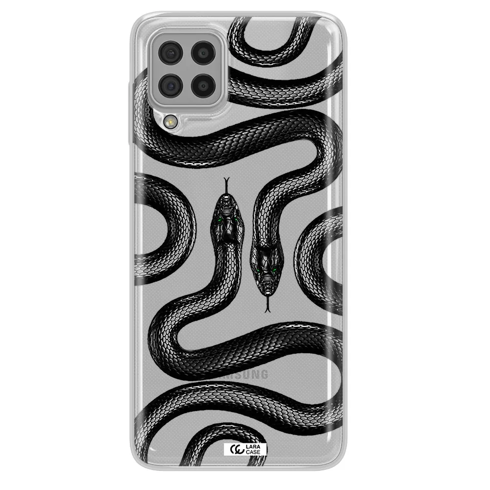Black Snake Samsung A22 4g Clear TPU Case