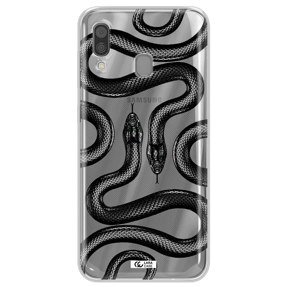 Black Snake Samsung A30 Clear TPU Case