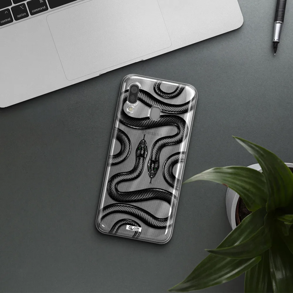 Black Snake Samsung A30 Clear TPU Case