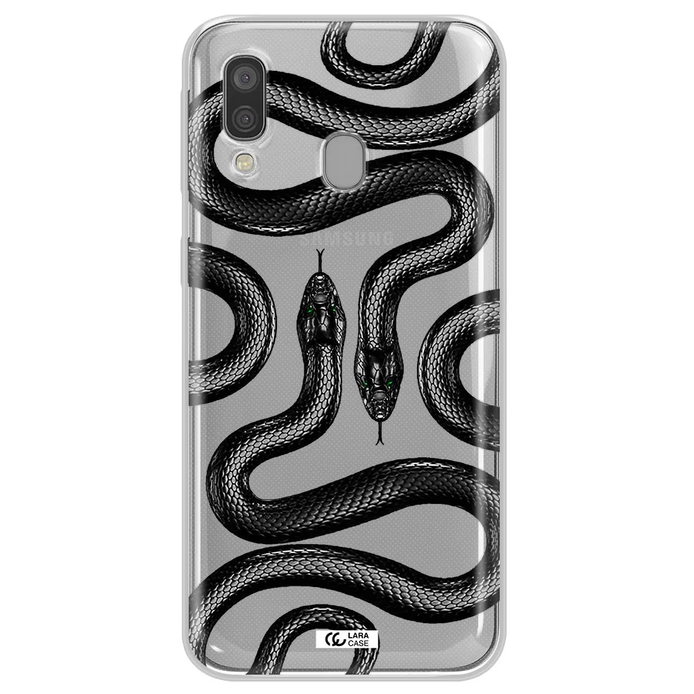 Black Snake Samsung A40 Clear TPU Case