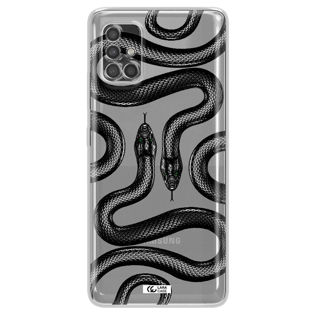 Black Snake Samsung A40S Clear Tpu Case