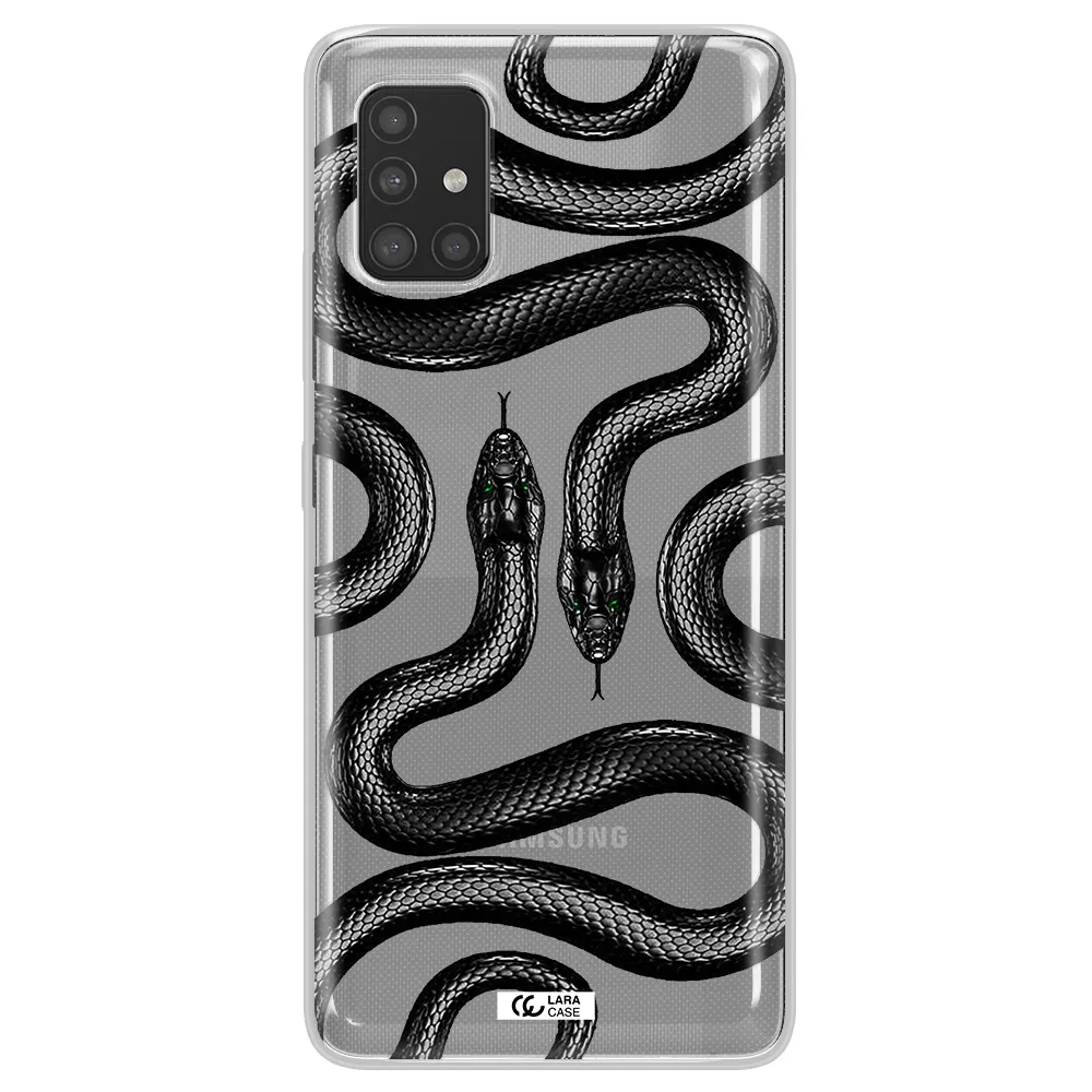 Black Snake Samsung A51 Clear TPU Case