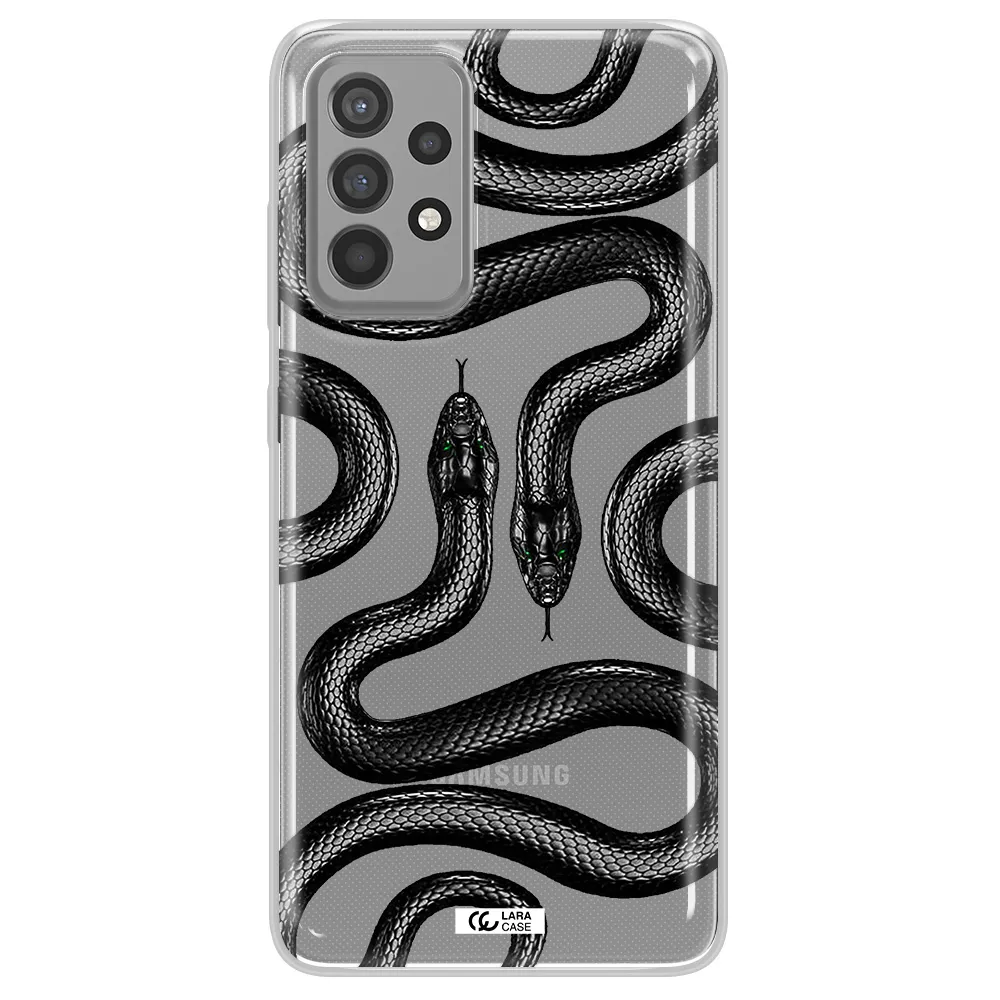 Black Snake Samsung A52 Clear TPU Case