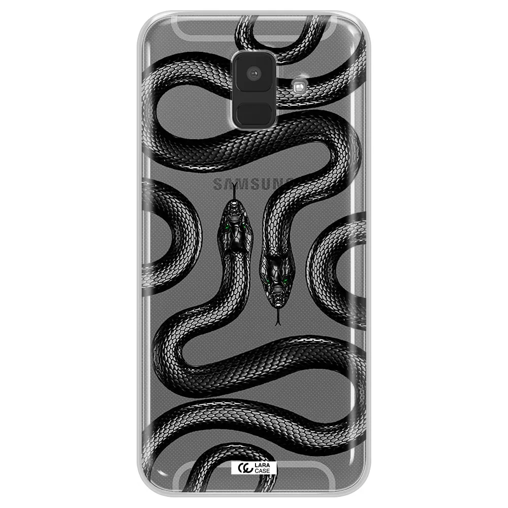 Black Snake Samsung A6 Clear TPU Case
