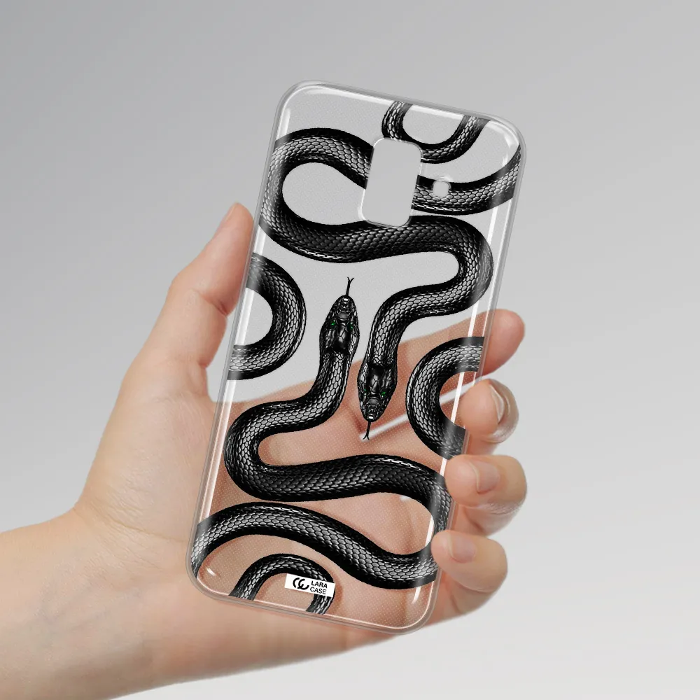 Black Snake Samsung A6 Clear TPU Case