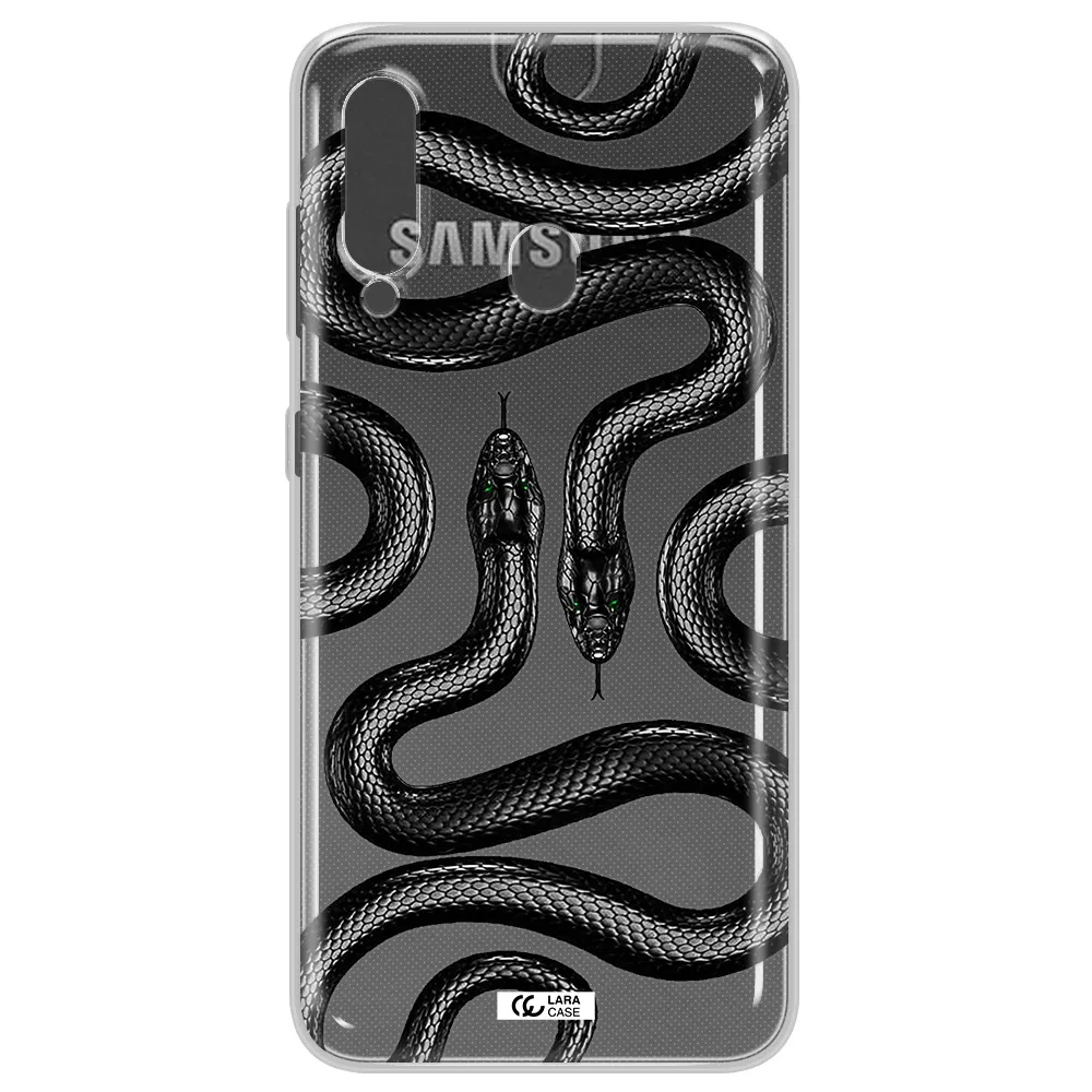 Black Snake Samsung A60 Clear TPU Case