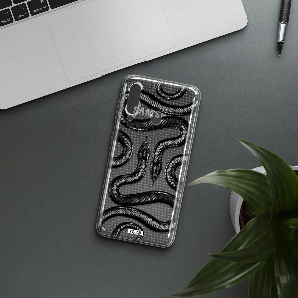 Black Snake Samsung A60 Clear TPU Case