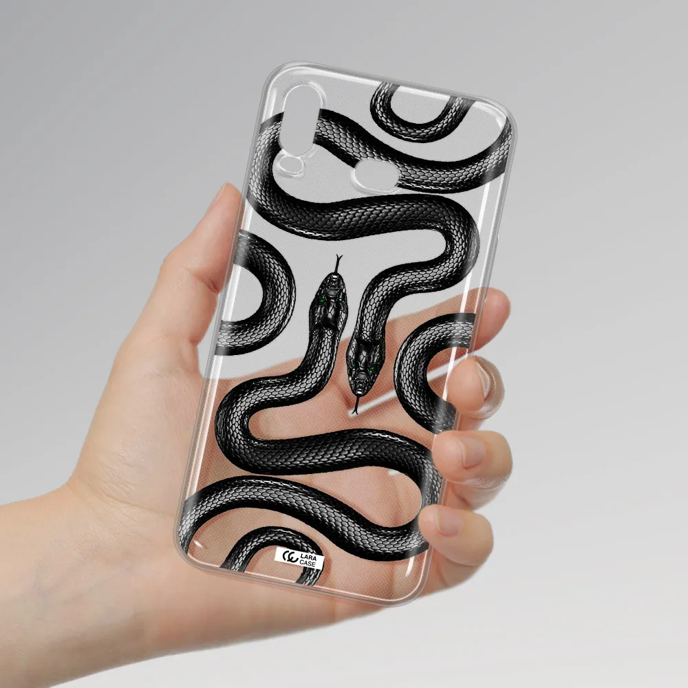 Black Snake Samsung A6S Clear TPU Case