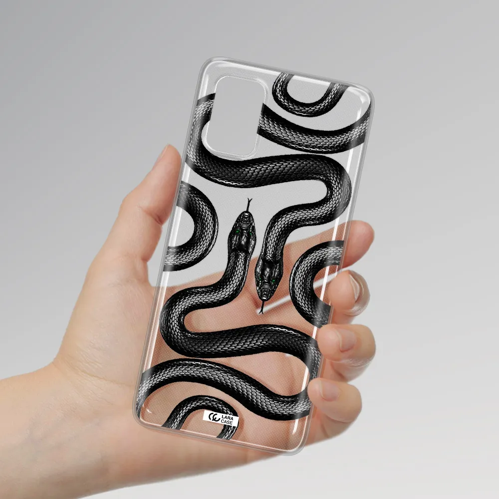 Black Snake Samsung A71 Clear TPU Case