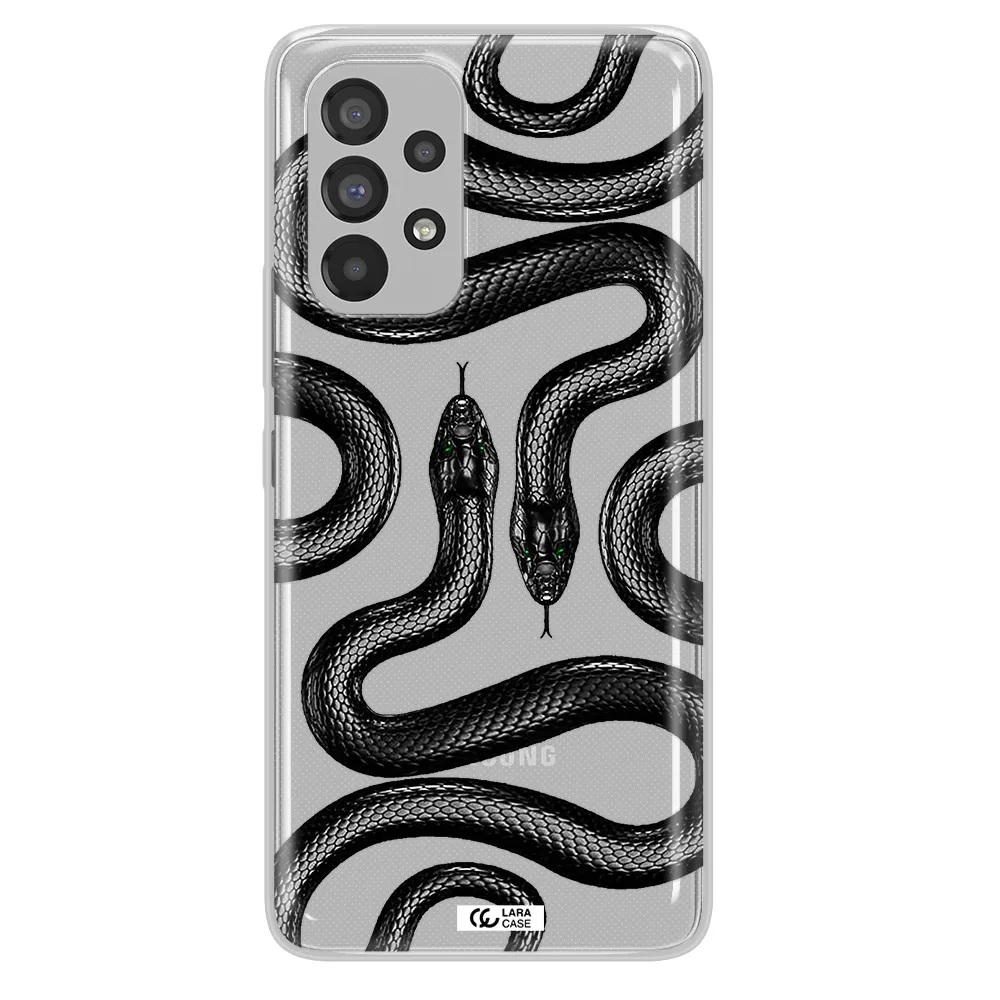 Black Snake Samsung A73 Clear TPU Case