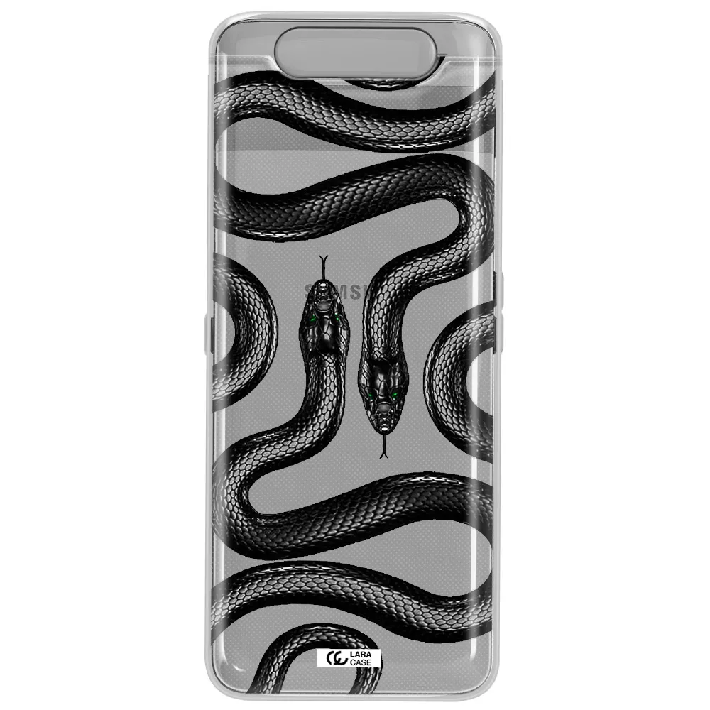 Black Snake Samsung A80 Clear TPU Case
