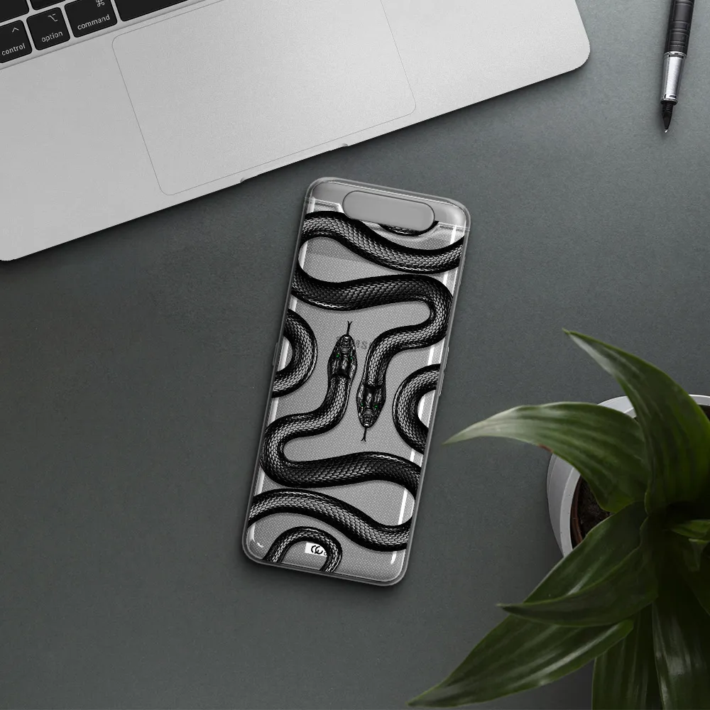 Black Snake Samsung A80 Clear TPU Case