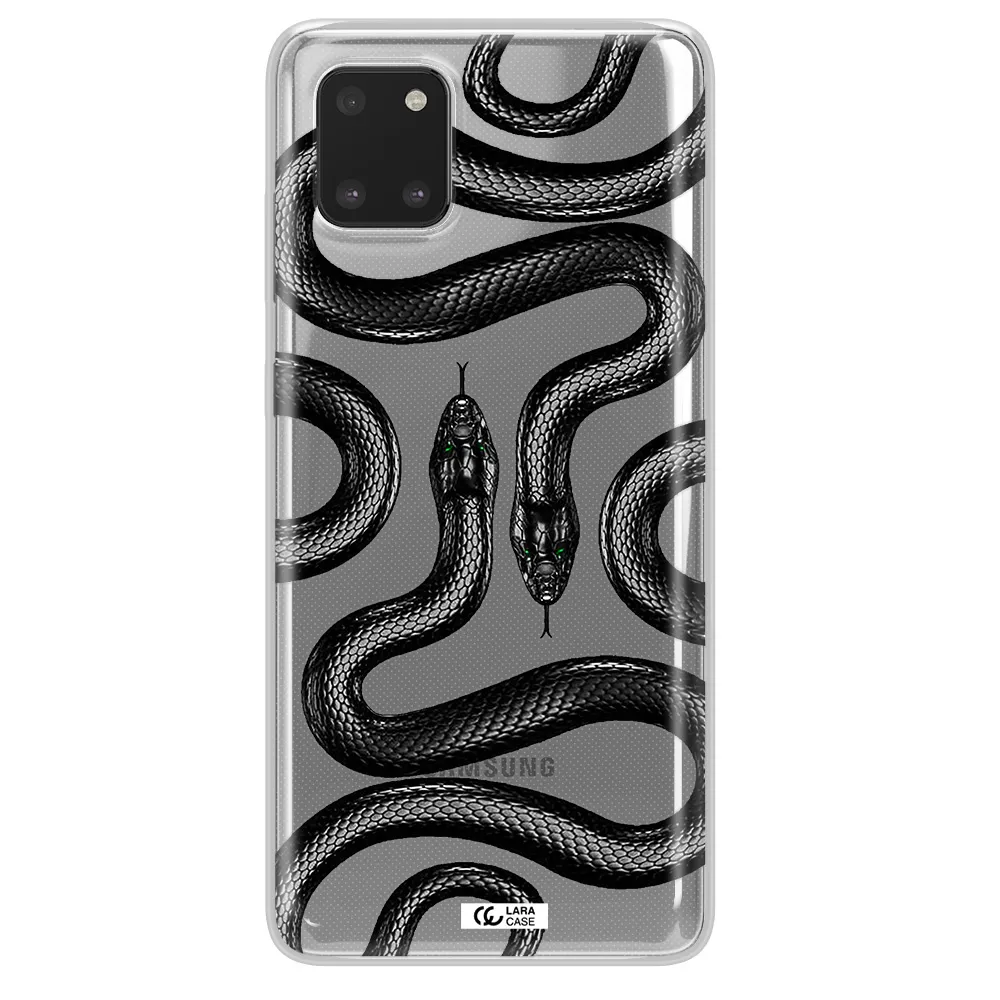 Black Snake Samsung A81 Clear TPU Case