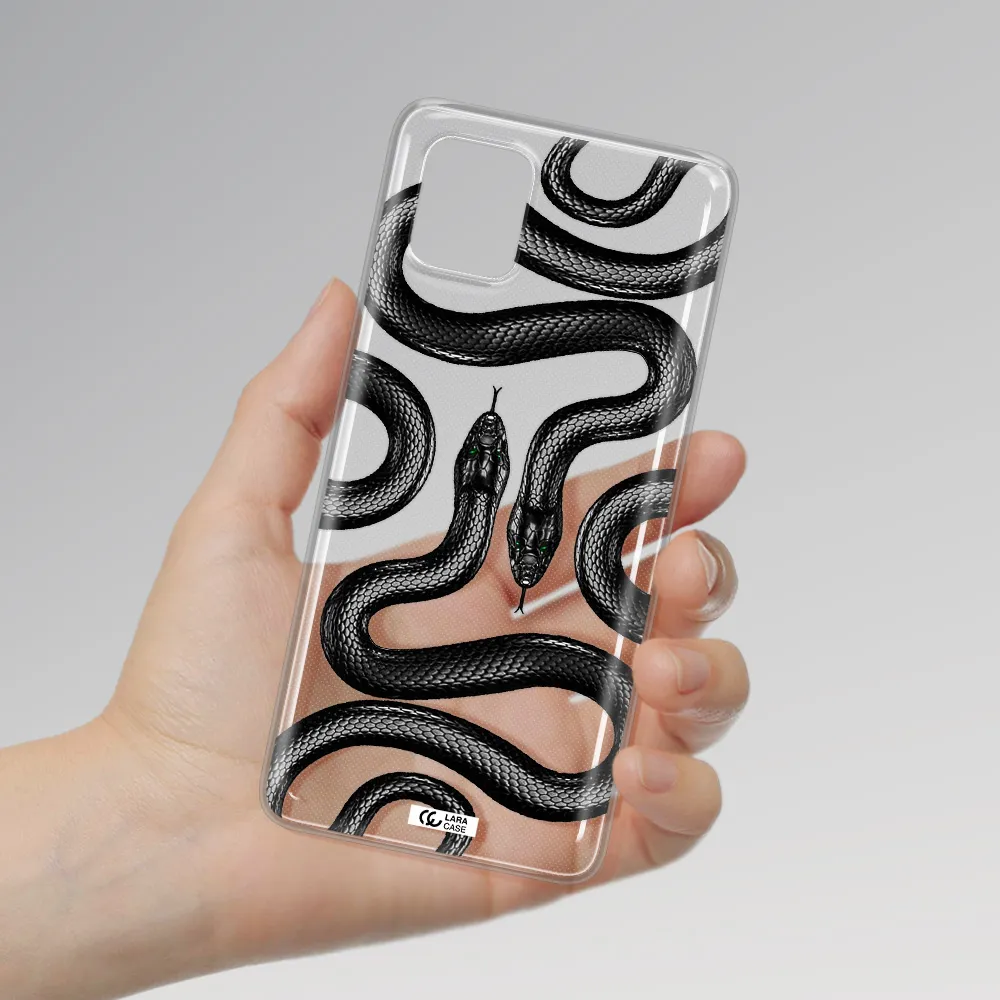 Black Snake Samsung A81 Clear TPU Case