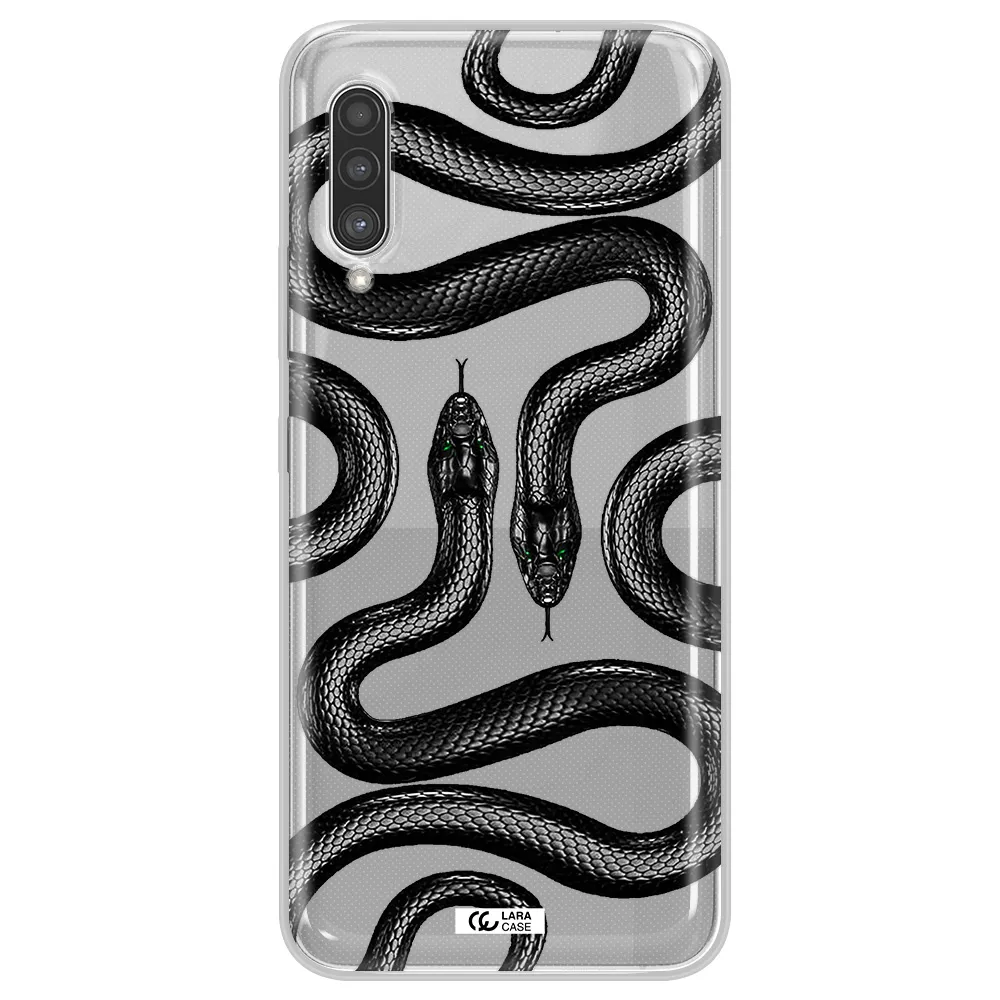 Black Snake Samsung A90 Clear TPU Case